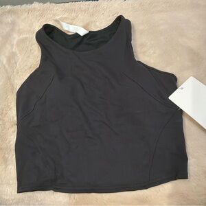 Lululemon Invigorate Train Tank Black Size 8 NWT Built-In Bra Everlux